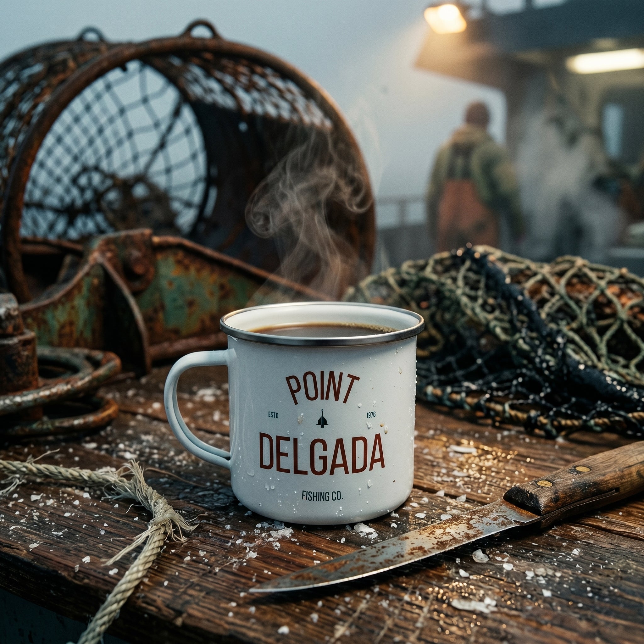 Point Delgada Standard Issuer Enamel Mug